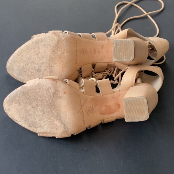 Loeffler Randal Luz Tassel Lace up nude size 8.5 - Picture 7 of 12